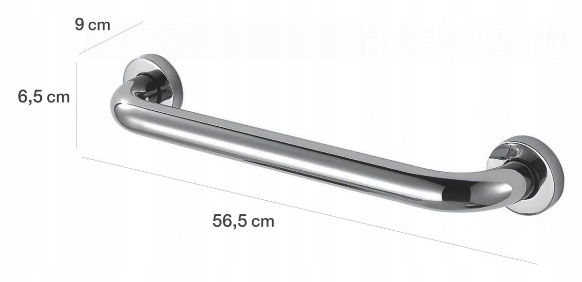 Stella Douchegreep Ø32 Recht 50 cm Gepolijst RVS