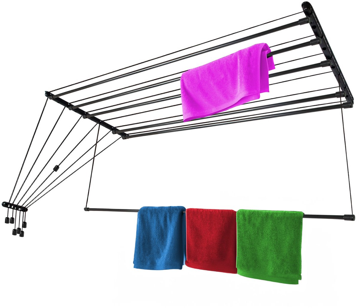 KADAX Hangdroger 6x180cm zwart
