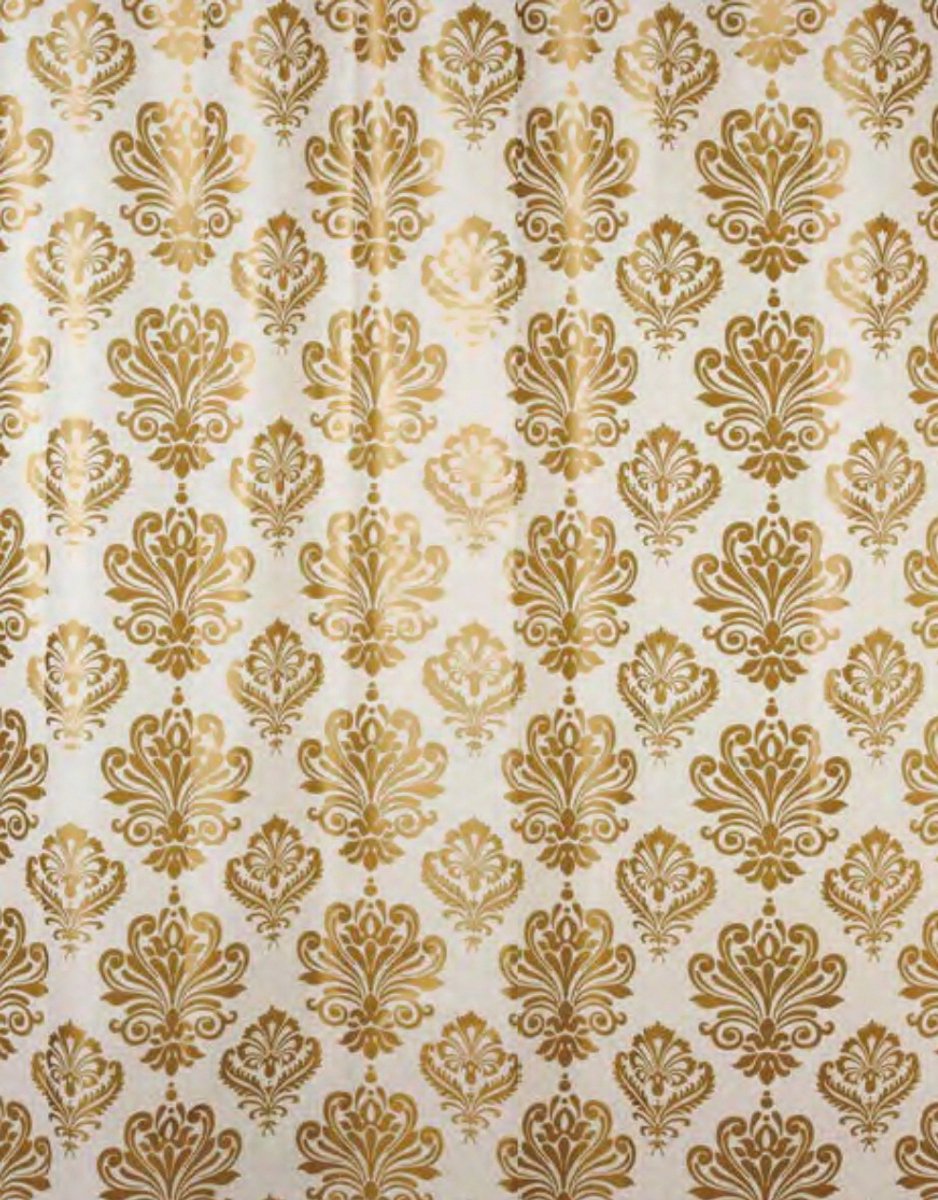 Douchegordijn BISK 200x180 cm PEVA Goud met Haken