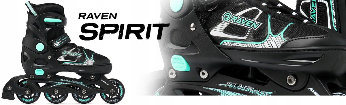 RAVEN Spirit 3-in-1 skates Zwart