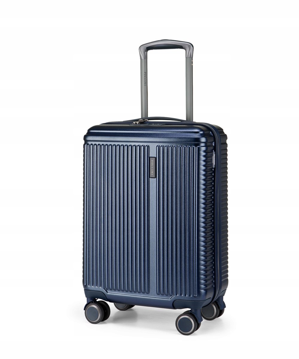 Puccini Geneva Handbagage Koffer Blauw PC033C-7A - Lichtgewicht en duurzaam