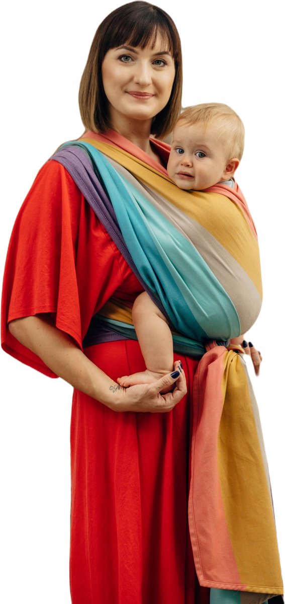 LennyLamb Geweven Draagdoek Pastels 3,6m - Ergonomisch & Comfortabel