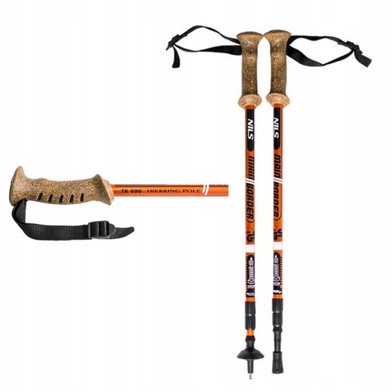 Wandelstokken - 2 stuks opvouwbare trekkingwandelstokken met Quick Lock-systeem, opvouwbaar