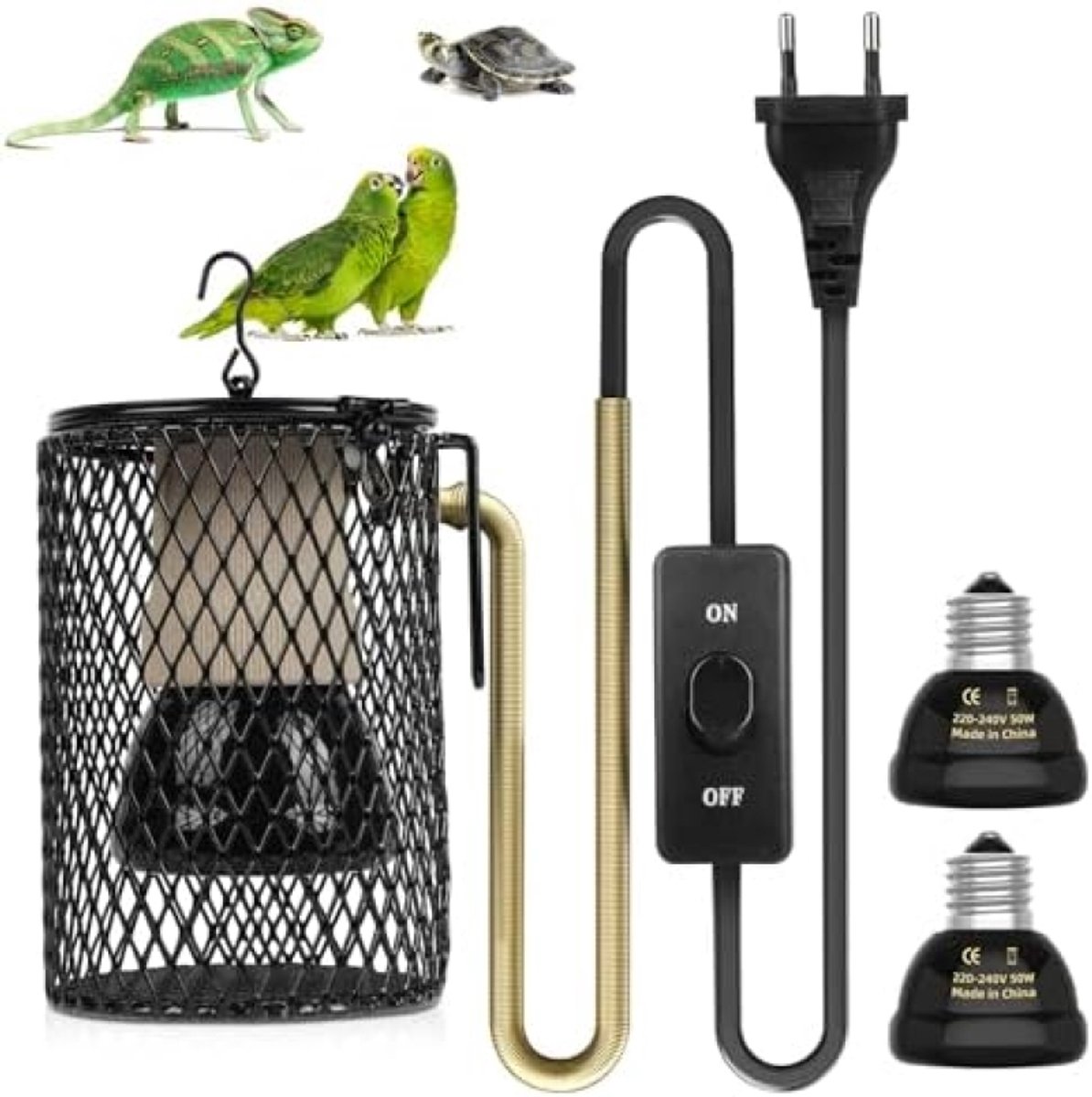 Keramische Warmtelamp voor Terrarium met Veiligheidsbescherming