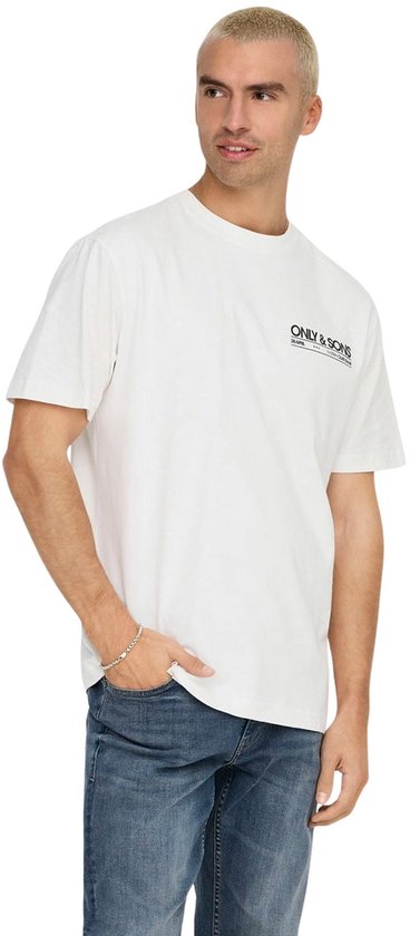 T-shirt Only & Sons Onskazbah Print Rlx Ss Tee 22033751 Cloud Dancer/kazbah Clo Hommes Taille - L