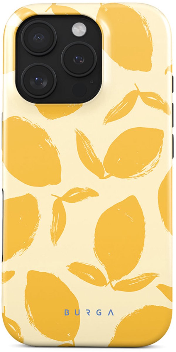 Burga Tough Case geschikt voor Apple iPhone 16 Pro - Lemon Tart