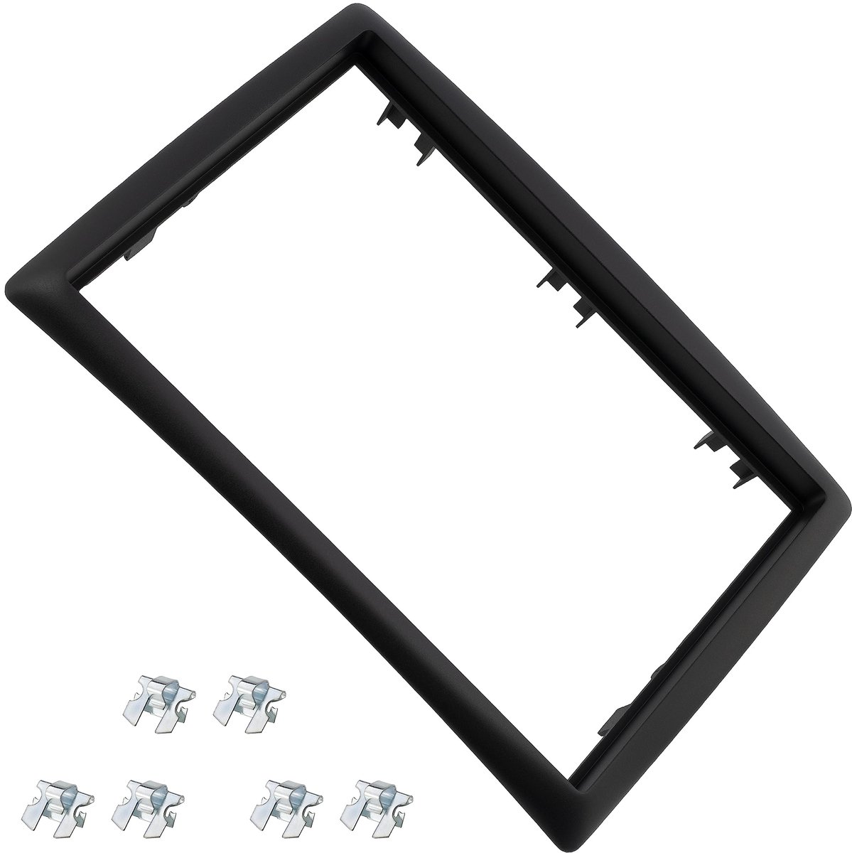 C11144-2 DIN verloopadapter voorframe voor autoradio - kunststof lijst/ ondersteunend - compatibel met Renault Megane II