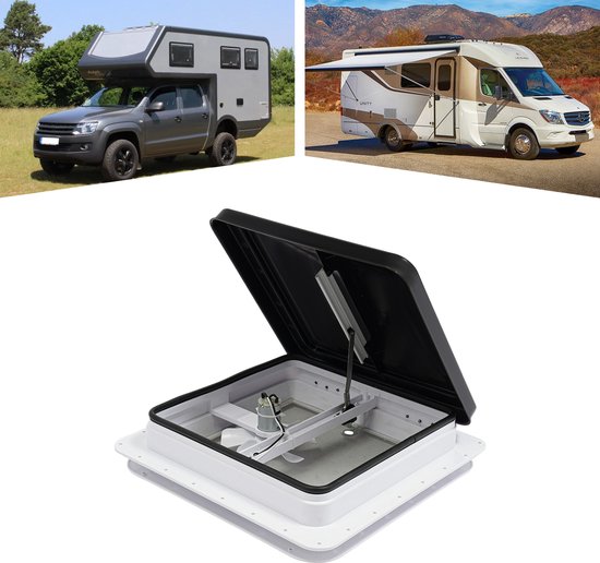 Fenêtre universelle pour caravane 42x42cm, fenêtre à charnières pour toit de Camper , hayon de toit, fenêtre de toit pour fourgonnette