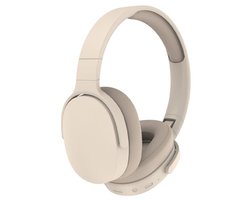 Ynkkvre - Bluetooth Headset - Koptelefoon - Hoofdtelefoon - Noise Cancelling - 12-Uurs Speeltijd En Hoge Fideliteit Geluid - 1 Stuk - Vouwbaar Ontwerp In Wit