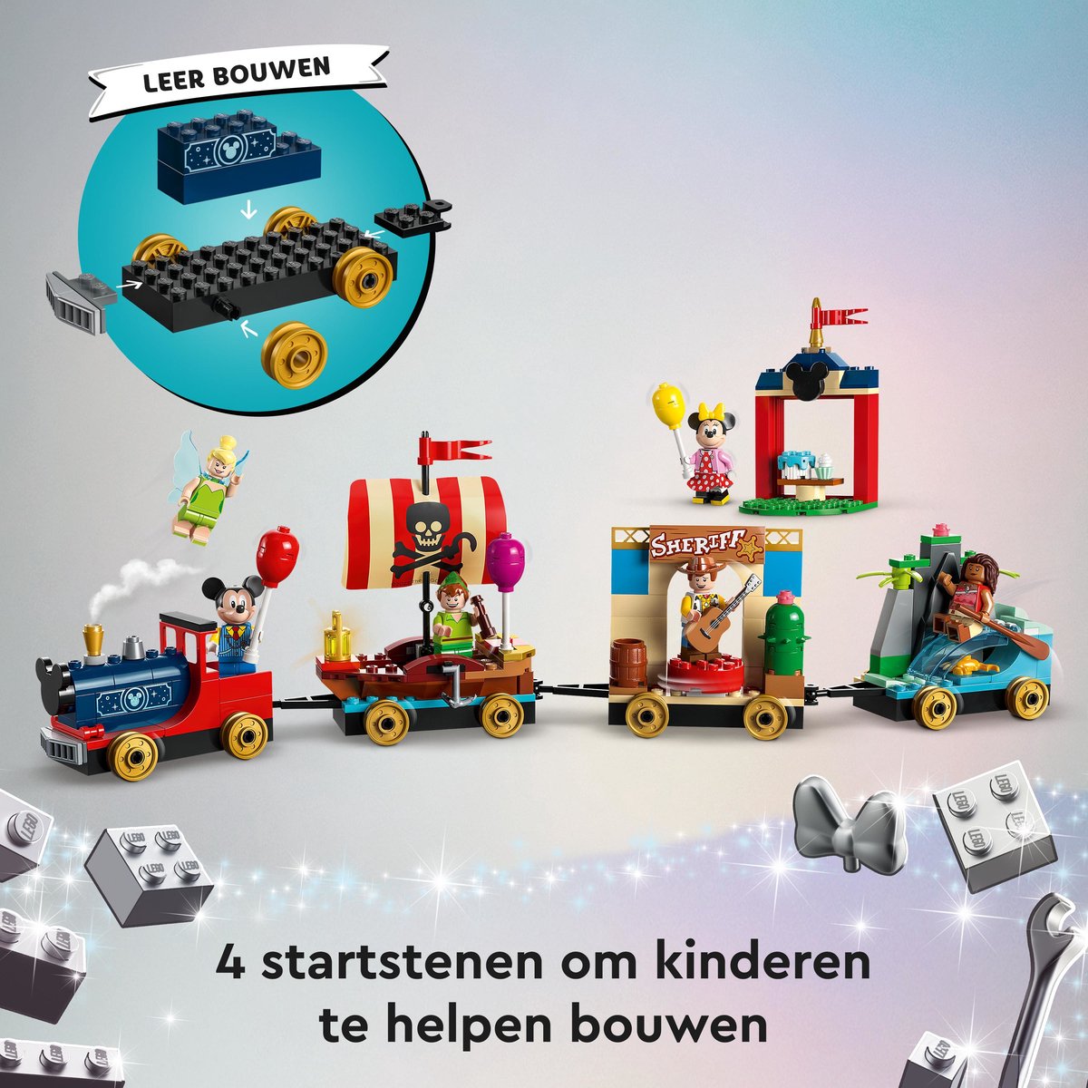 LEGO Disney: Disney Feesttrein Bouwbaar Trein Speelgoed 100e Verjaardag Set - 43212 — afbeelding 16