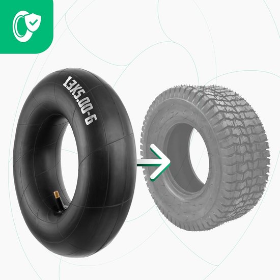 Banden Binnenbanden 13 x 5.00-6 met Rechte TR13 Ventiel (Set van 2) voor Quad, Grasmaaier, Kruiwagen — afbeelding 2