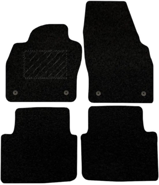 Tip-it - Jeu de tapis de voiture Skoda Scala (NW1) 2019 - 2024 - Ajustement parfait - 4 pièces