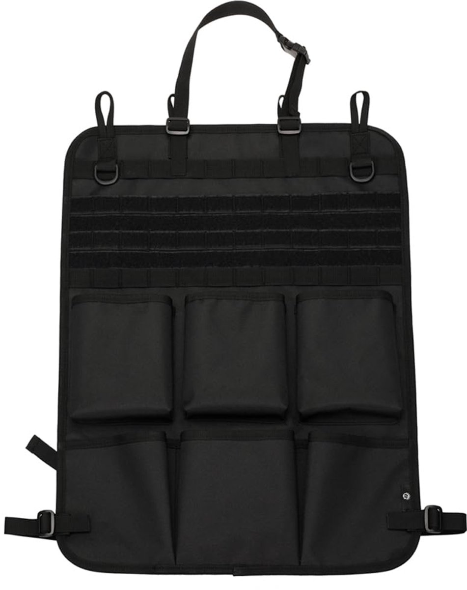 IMPERATORIS® Autostoel Organizer - Bescherming Achterkant Stoel - Met Tablet Houder en Opbergvakken - Voor Kinderen en Reizen - Waterafstotend - 1 Stuk - Zwart - 30 x 46 x 59