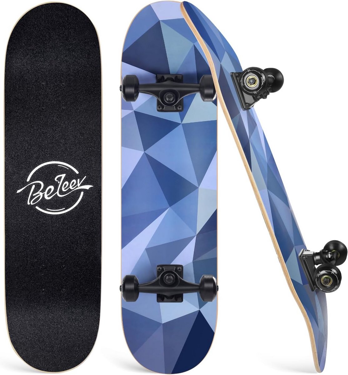 Compleet Skateboard 31 inch Dubbele Kick Concave Cruiser voor Beginners en Gevorderden