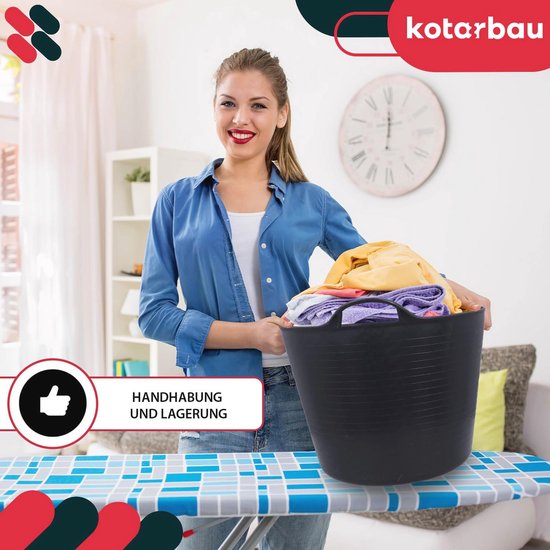 Elastisch rubberrek 42L zwart met handgrepen - Flexibele tuinmand — afbeelding 5