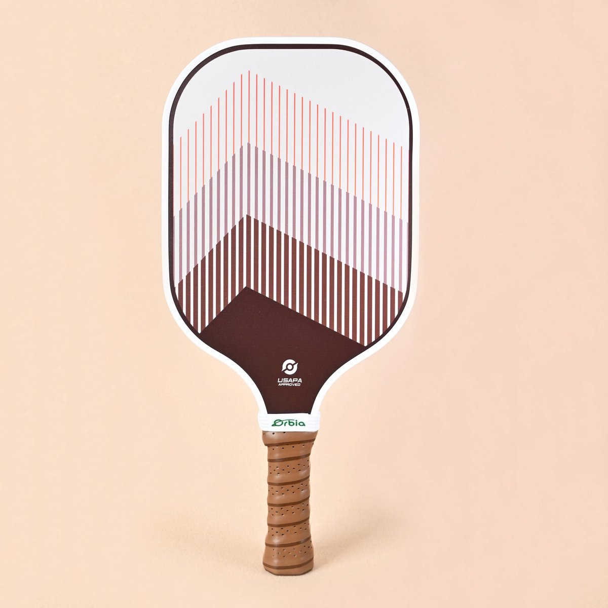 Orbia Pickleball Racket - Pickleball Paddle - Voldoet aan USA Pickleball richtlijnen - Retro Bruin