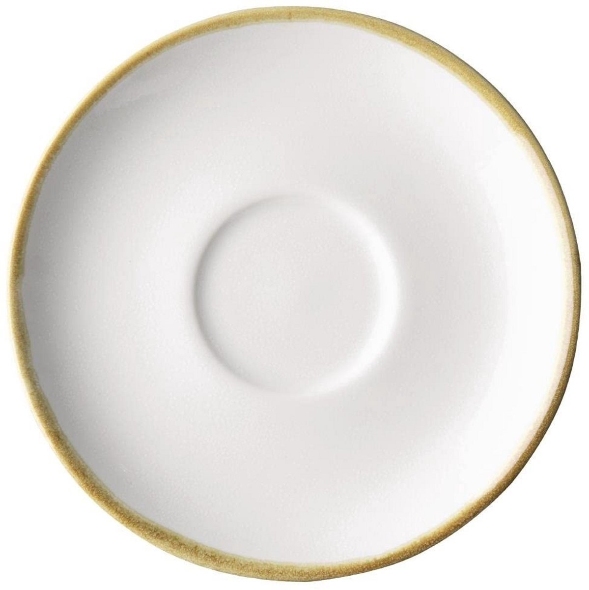 Porseleinen Koffiekop Schotels Wit Set van 6