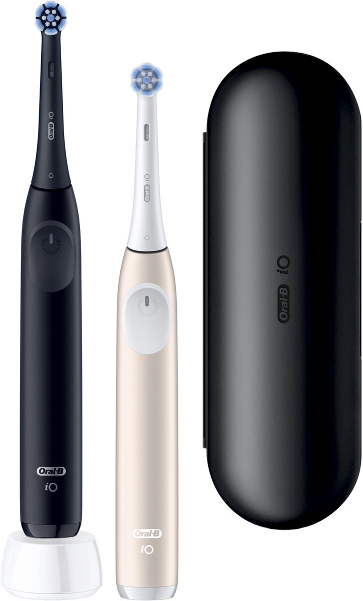 Oral-B iO2 Elektrische Tandenborstels - Night Black & Calm Pink - 2 stuks — afbeelding 2