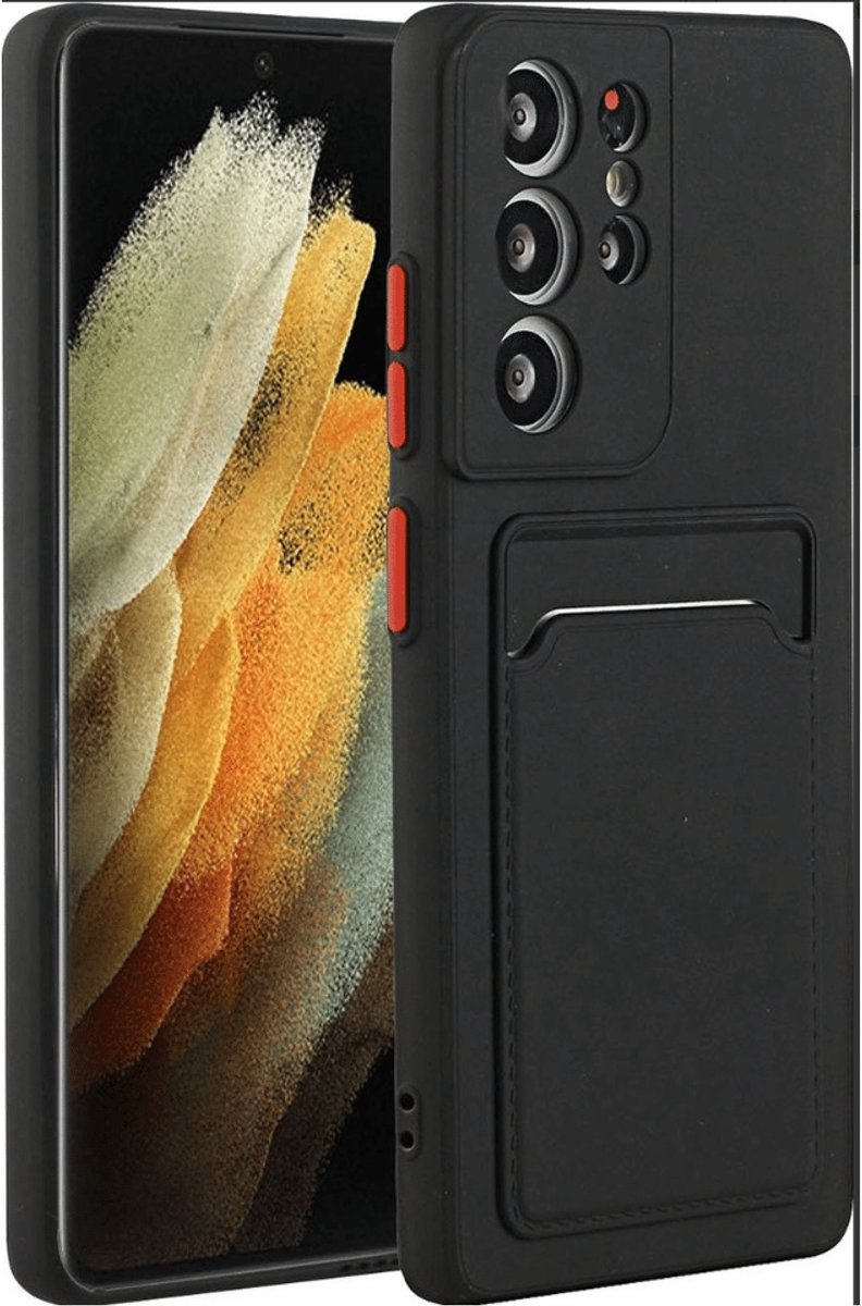 Casemania - Backcover met Pasjehouder - voor Samsung S25 FE - Zwart