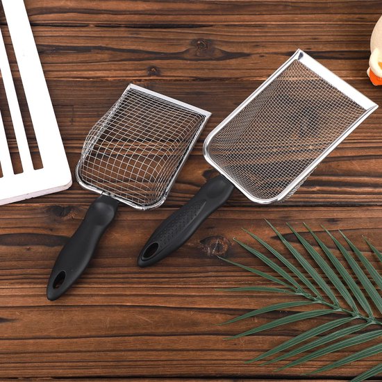 Unyqoos® Set van twee tuinzeven met roestvrijstalen roosters voor veelzijdig gebruik van Unyqoos — afbeelding 2