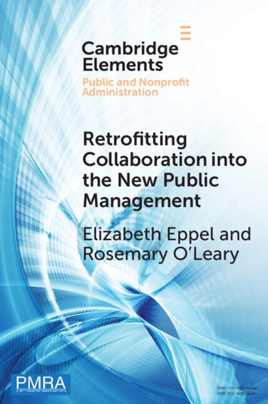 Elements in Public and Nonprofit Administration- Retrofittin ... - cover