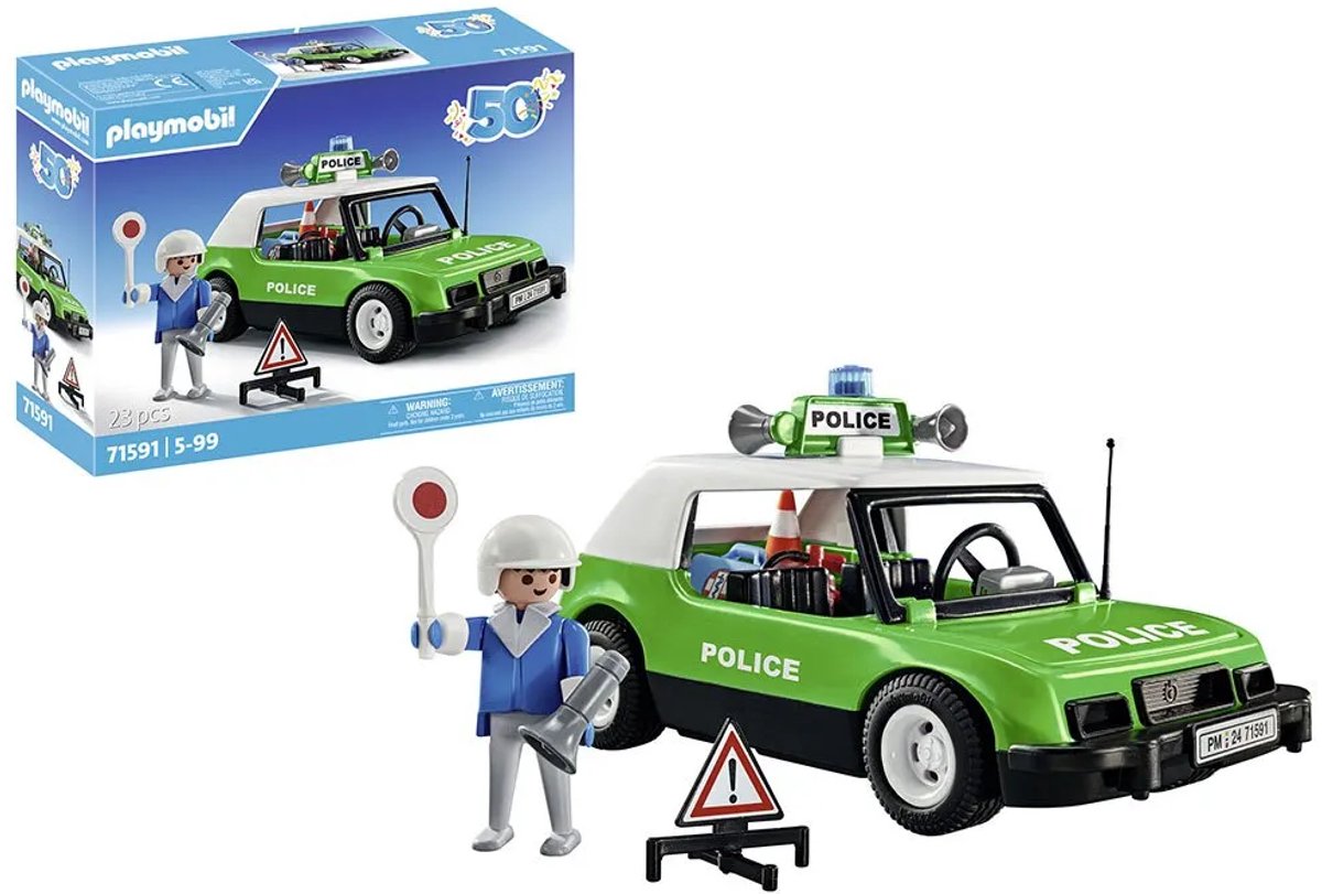 PLAYMOBIL Action Heroes - 50 Year Anniversary Klassieke Politie auto - 71591 — afbeelding 3