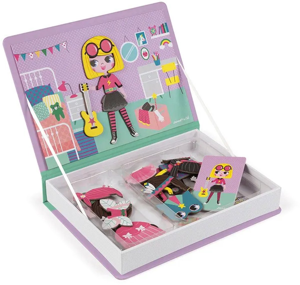 Janod - Magnetibook - Verkleedfeest Meisjes - Magneetboek Speelset — afbeelding 15