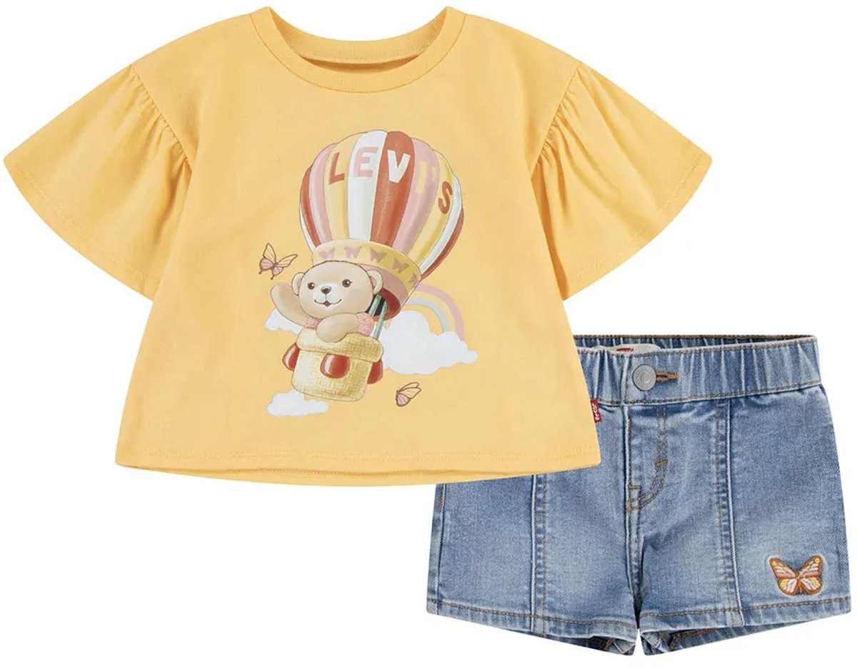 Levi´s ® Kids 1em173 Set 6 Months Jongens Meisjes Geel