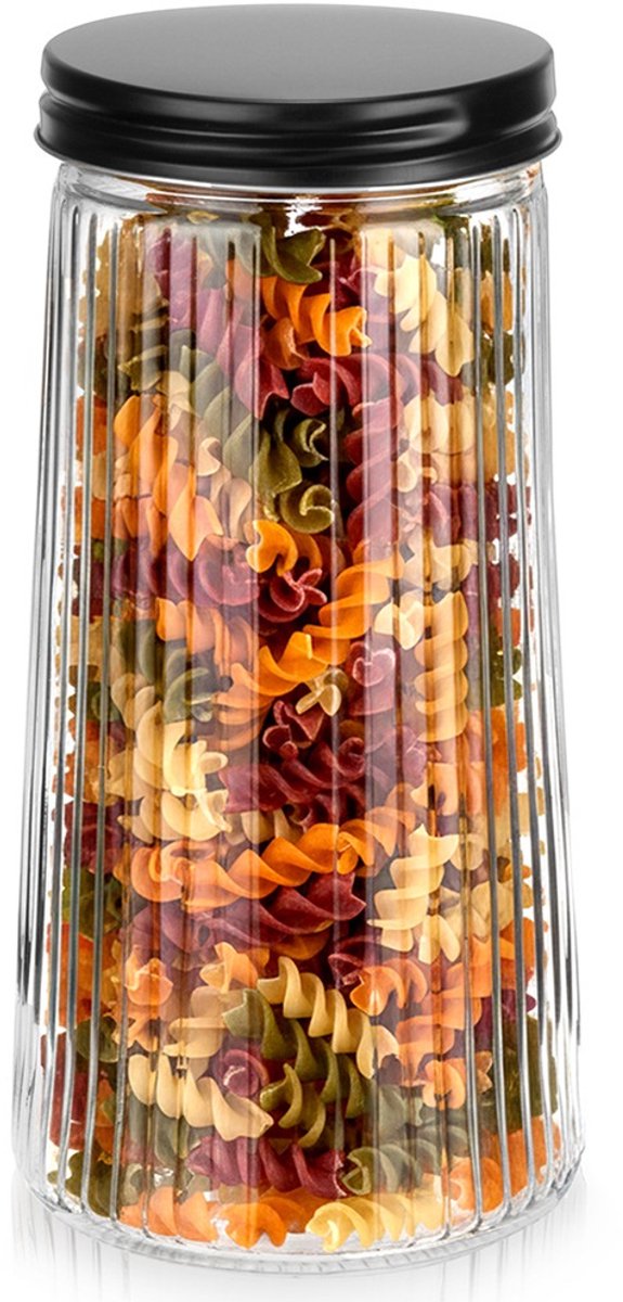 Voedselcontainer Strooibus Glas met Deksel 1,4 l - Container voor Losse Producten - Keuken - Voedsel - Doos
