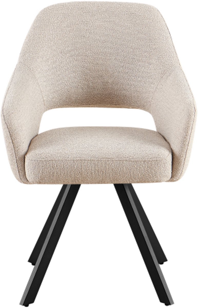 Eetkamerstoel Emilie Alpine 2 Boucle Beige - eetkamerstoelen set van 2