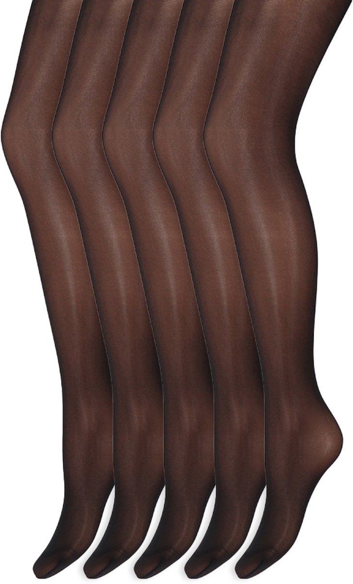 Marianne Glans panty | 35 Denier | Merk: Marianne | Maat: L/XL| Kleur: Zwart | 5 Paar
