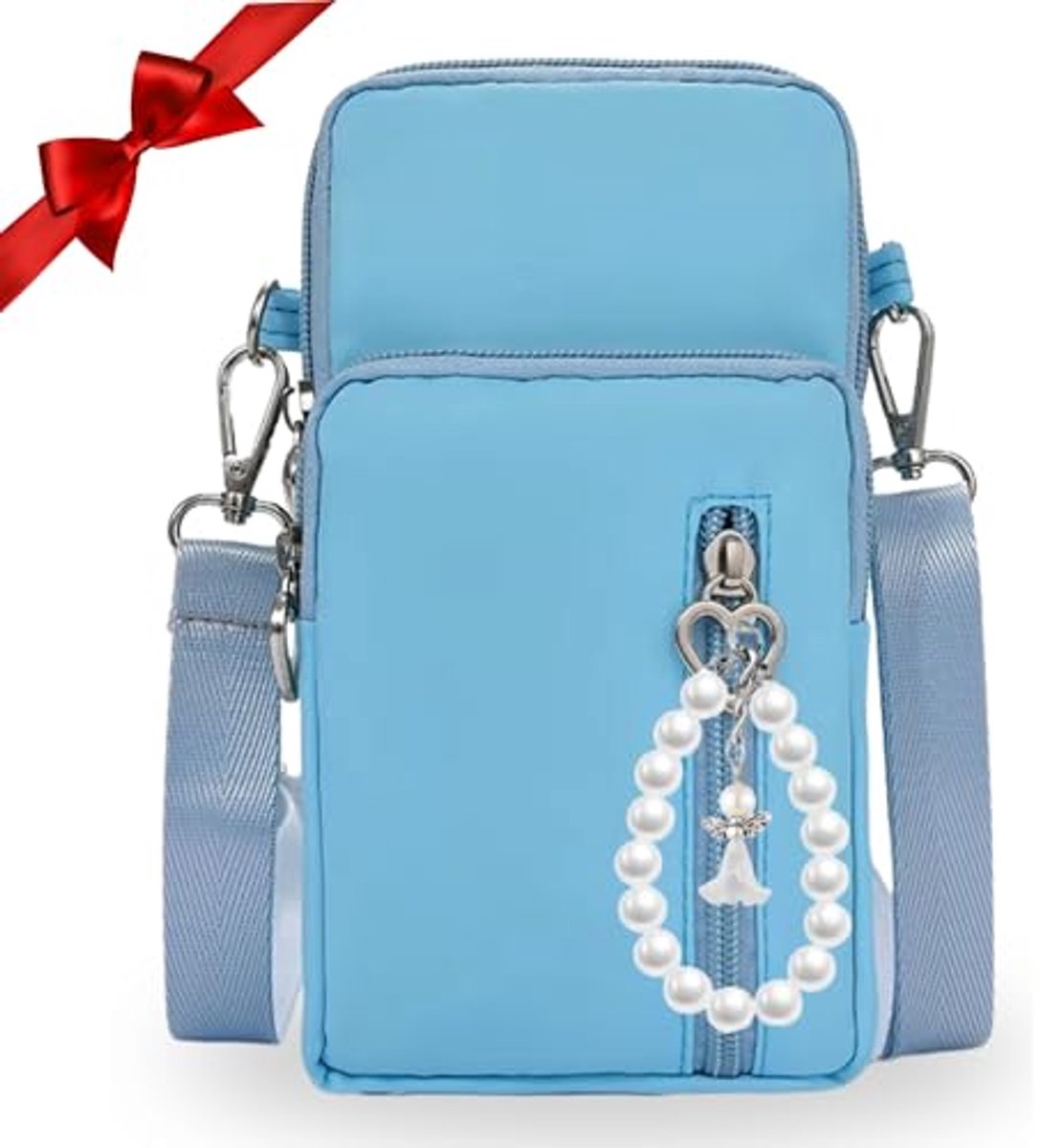 Dames Schoudertas - Etnisch Geborduurd, Boho-stijl, 3 Vakken, Mobiele Telefoontas