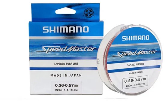 Shimano - Speedmaster Tapered Surf Leader Clear 10x15m - Shimano van Shimano — afbeelding 3