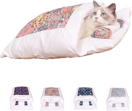 Diep slaapcomfort in de winter kattenbed klein mat