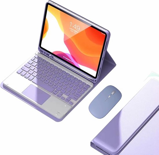 Bluetooth Toetsenbordhoes Voor IPad Air 4/5/11 (M2/M3) – Met Trackpad, Oplaadbare Batterij, Verticale & Horizontale Kijkhoek – Slank En Licht