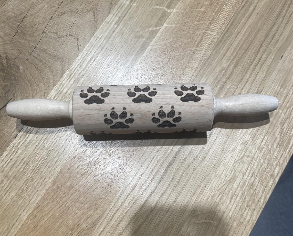 Stunq® Decoratieve Deegroller met Kattenontwerp voor Unieke Bak- en Pottenbakkersprojecten