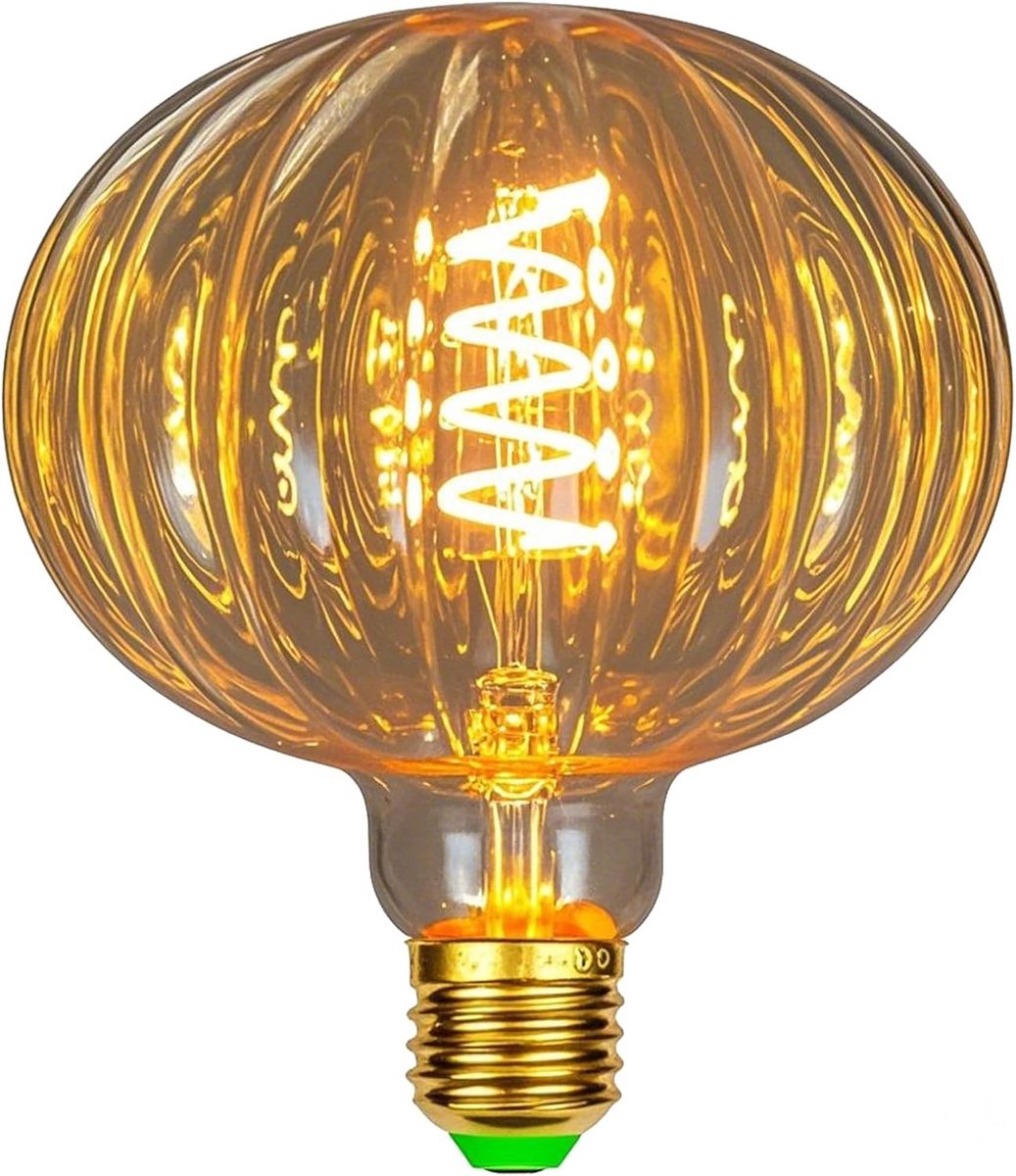 Decoratieve Vintage LED Lamp E27 4W Dimbaar Antiek Pompoen Vorm Lichtbron