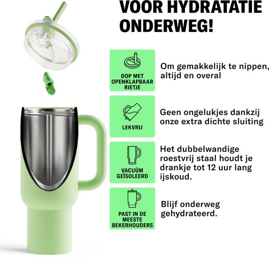 waterdrop Explorer Thermo Drinking Cup 1.1 L - 12 Hours Cold - Drinking