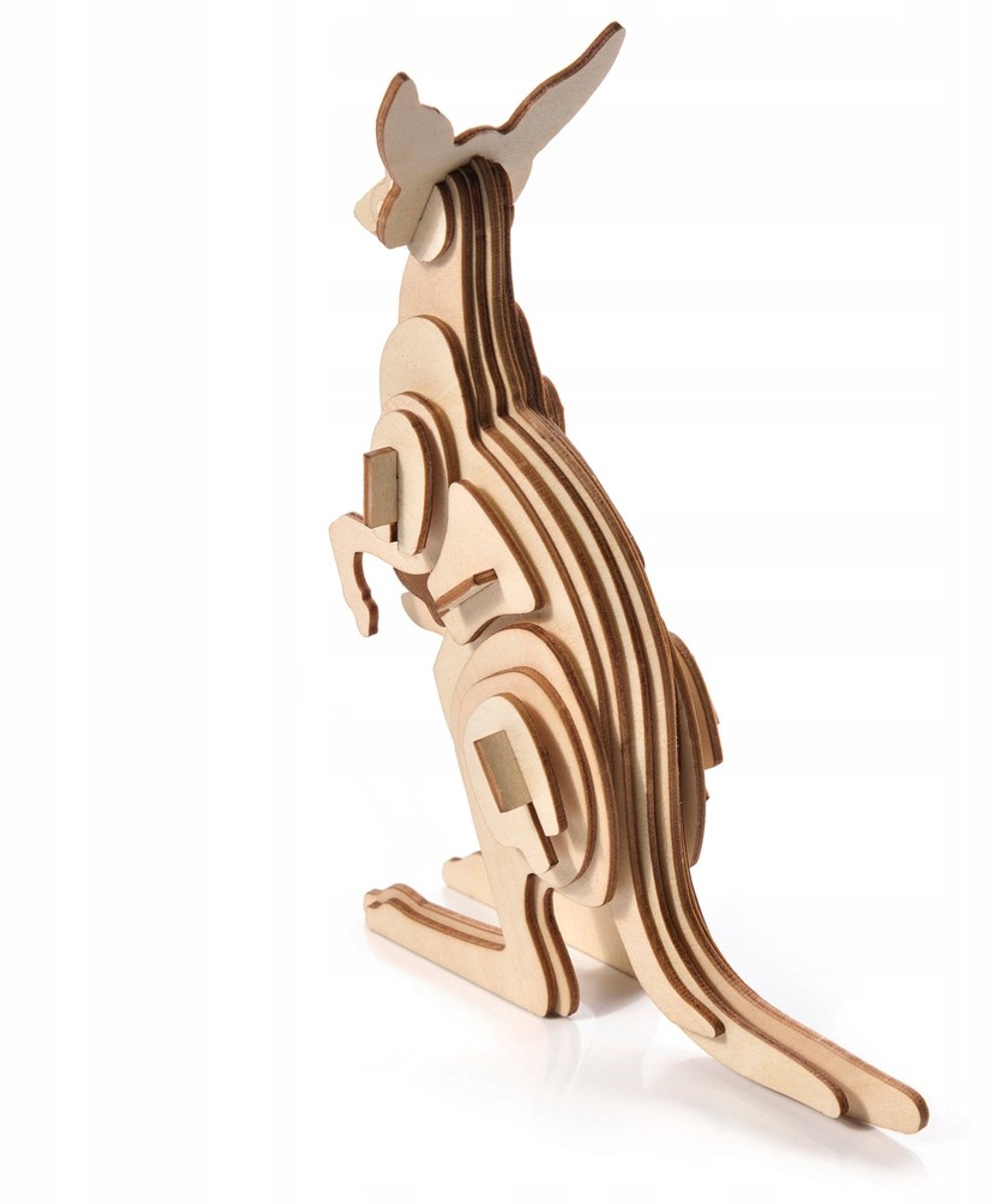 Little Story Houten 3D Puzzel - Kangoeroe