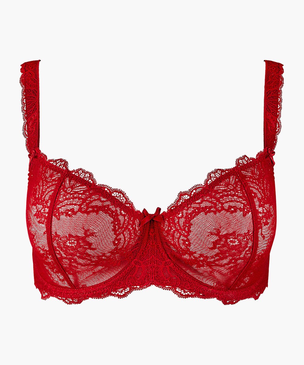 Aubade Danse des Sens Balconette Beugel Bh OG14-02 Irresistible Red - maat EU 75D / FR 90D
