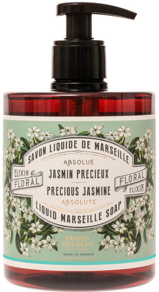Panier des Sens - Vloeibare Marseillezeep - Handzeep / Douchegel - Precious Jasmine - 500 ml - Vegan