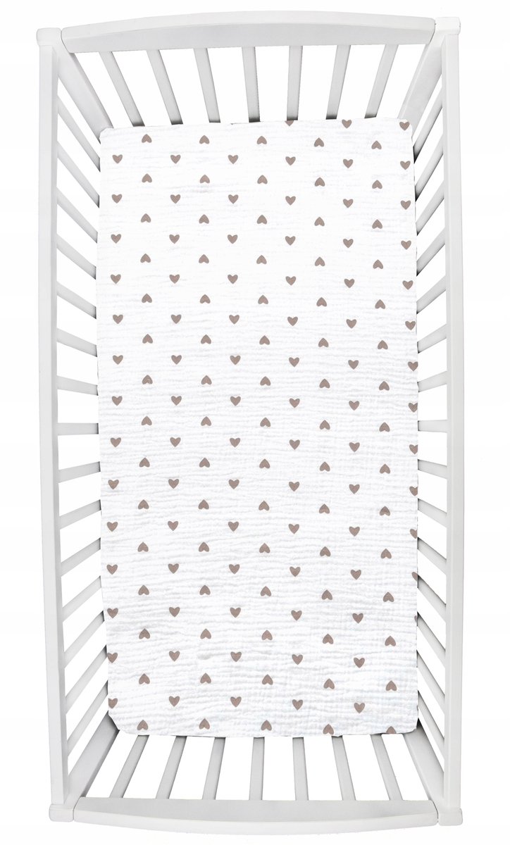 Merkloos Muslin Hoeslaken voor Kinderbedje 120x60 cm
