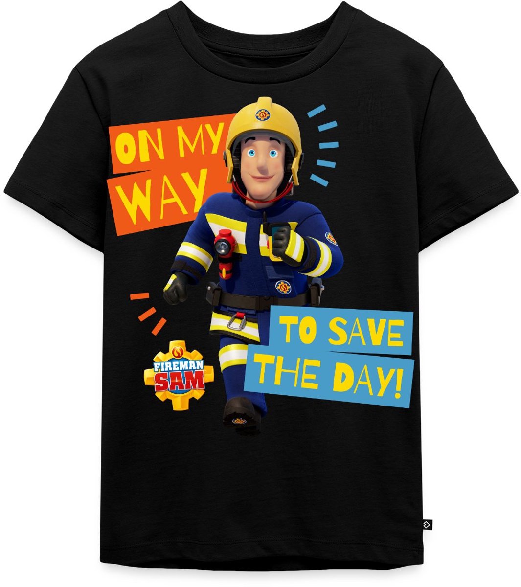 Brandweerman Sam™ Onderweg Om De Dag Te Redden Premium T Shirt Kinderen