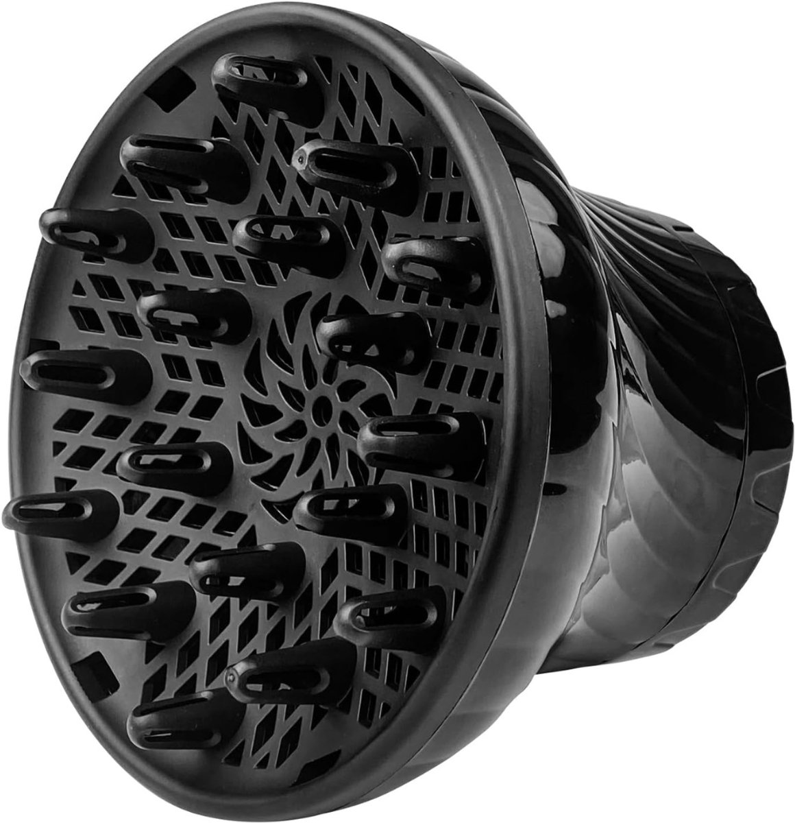 White-Label® Diffuser Opzetstuk - Krulborstel voor Fohn Universeel - Multistyler - Zwart