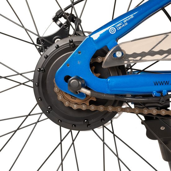 JOYSTAR Elektrische Fiets E-Bike - 20 Inch - Voor Kinderen/Tieners - 250W Motor - 1 Versnelling - Spaakwiel - Mechanische Schijfremmen - Blauw van JOYSTAR — afbeelding 3
