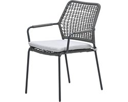 Swifty – Rope dining tuinstoel – carbon black – valley sand