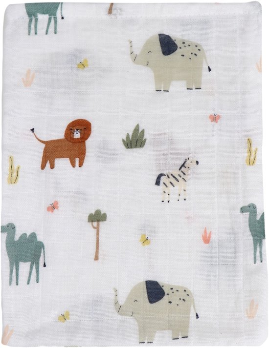 MamaLoes Jungle 15 x 21 cm 3 Stuks Hydrofiel Washandjes van Merkloos — afbeelding 3
