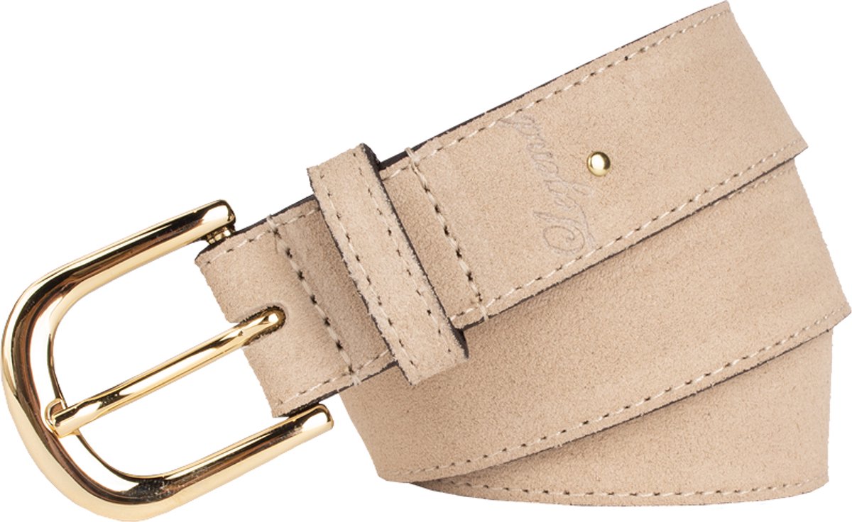 Legend Dames - Leren riem - Crème - 95cm