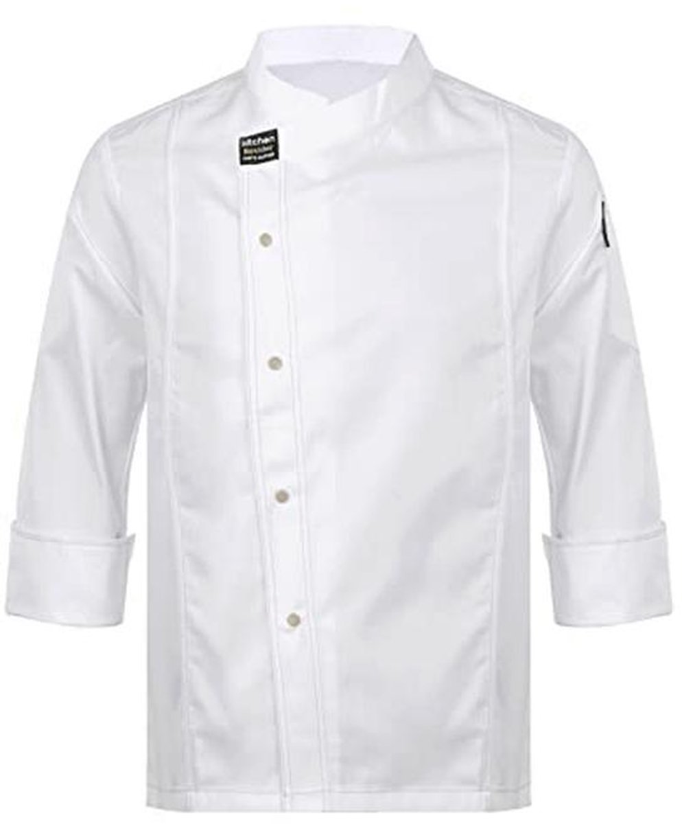 Koksjas voor heren en dames - Werkuniform voor restaurant, bakkerij en hotel (M-4XL)