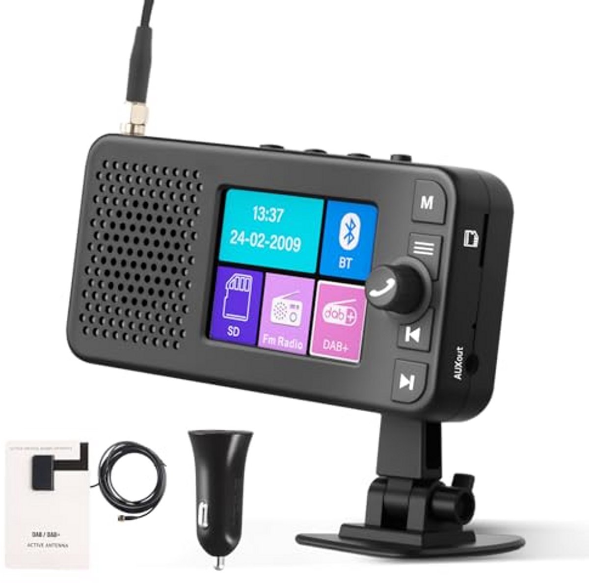 Digitale Radio-Adapter voor Autoradio met Bluetooth en DAB+